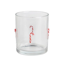 China Atacado de luxo transparente incrustado em bastão de doces decoração de natal potes de vela 10 onças 12 onças suporte de vela de vidro vazio com tampa fabricante