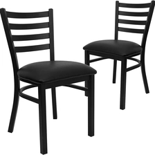 China Black metal chair with metal frame PVC seat Manufacturer manufacturer