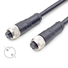 Kiina M12 2 3 Core Nainen PVC PUL -kaapeli valmistaja
