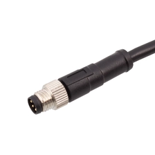 China M8 3 4 pin male molded cable manufacturer