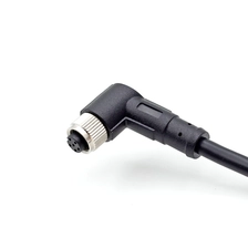 China M8 6 pin female 90 degree cable manufacturer