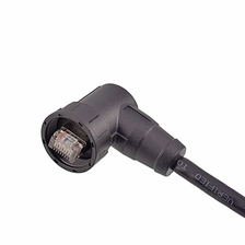 China Network socket connector high quality RJ45 connector straight Male Plastic Plug thread type manufacturer