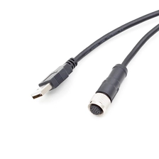 China M12-Buchse 17-polig auf USB-2.0-Version-Steckerkabel Hersteller