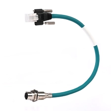 Cina CAVO CON BLOCCO A VITE M12 DA PANNELLO ETHERNET A RJ45 produttore