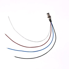 China 4-poliger M8-Stecker für Frontplattenmontage, Kabel 0,3 m Hersteller