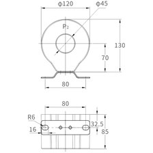 China LDZC-Φ45/Φ120*H Type Current Transformer Specifications and Dimensions  manufacturer