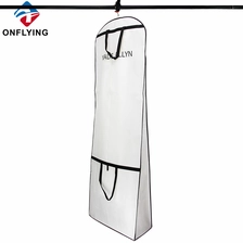 China Large Customized Garment White Non Woven Dress Bags Factory Manufacturer manufacturer