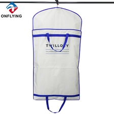 China Waterproof Clothes Suit Garment Grey Polyester Dust Bags Factory China manufacturer