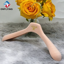 China Display Coat Kids Custom Pink Velvet Baby Hanger Manufacturer Supplier manufacturer