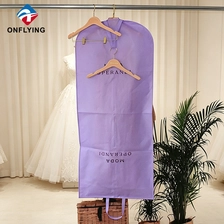 Chine Tissu respirant Lady Usage quotidien Logo imprimé Robe non tissée violette Sac de voyage Fournisseur Chine fabricant