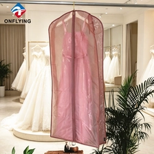 Chine Dustproof Breathable Fabric Bridal Non Woven Wedding Dress Packing Cover with Gusset Factory China - COPY - 7a2f77 fabricant