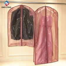 Chine Magasin de vêtements anti-poussière de qualité supérieure, ensemble de housses de vêtements en organza rose clair, fournisseur Chine fabricant