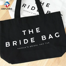 China Luxury Premium Durable Reusable Carrying Advertising Custom Black Canvas Tote Bag Supplier China manufacturer