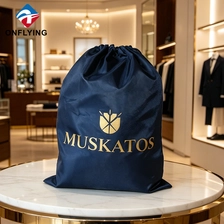 China Luxury Waterproof Boutique Cinch Sack Garment Dust Drawstring Polyester Bag Factory China manufacturer