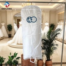 China Elegant Portable Waterproof White Polyester Storage Package Bag with Eyelet Factory China manufacturer