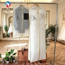 China High-end Fashionable Suit Wedding Dress Boutique Breathable White Non Woven Bag Set Factory China manufacturer