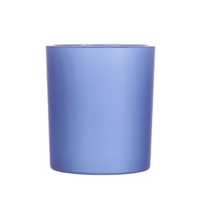 Cina Barattolo Di Vetro Verniciato Blu Opaco Per Candele Profumate Harebell produttore