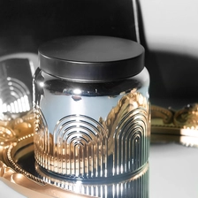 Chine Pots de bougies en argent métallique en gros fabricant