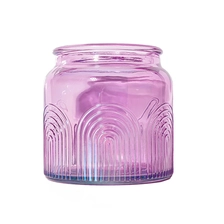 Chine Usine de pots de bougies violets laqués de 15 oz fabricant