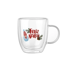 Chine Borosilicate tasse de café en verre à double paroi avec poignée pour les vacances fabricant
