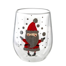 Chine Borosilicate de vacances Borosilicate Double mur Café Café 14oz fabricant