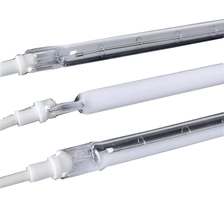 China Quartz Medium Wave Tungsten IR infrared halogen oven bulb white reflector heating lamp manufacturer