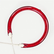 China U shape 100 temperature round infrared carbon outdoor IR heating lamp for pet preform manufacturer