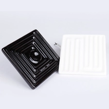 Chine Lampe chauffante en céramique à chenilles carrée et rectangulaire, ampoules halogènes d'extérieur à infrarouge lointain, lampe chauffante en céramique fabricant