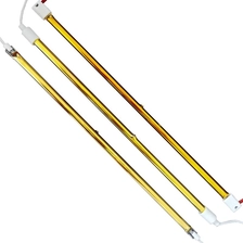 China 2000 W 800 mm vergoldete Quarz-Halogen-Heizlampe Infrarot für Blasformmaschine Hersteller
