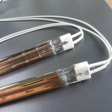 China Lâmpada de aquecimento de cabeça dupla dupla 1500W 220V para impressoras de impressão de couro PU flexível lâmpadas de calor fabricante