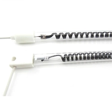 China 700W 450mm 220V High Temperature Clear Quartz Glass Tube Carbon Fiber Heating Tube Quartz Infrared Heater manufacturer