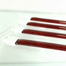 China SK15 Ruby Halogen Infrared Lamp Red Tube Infrared Heating Tube for Dry Paint Equipment manufacturer