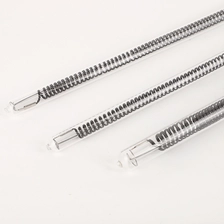 China 1000W 600mm 220V Transparent Quartz Tube Carbon Fiber Heater Lamp for Infrared Heater manufacturer
