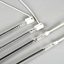 China 1000W 1000mm 220V Quartz Tube Carbon Fiber Infrared Heat Lamp Medium Wave IR Quartz Glass Heating Lamps manufacturer