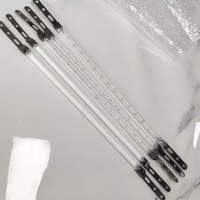 porcelana Tubo de calentamiento de cuarzo halógeno X-Clip de 1500w y 2000w para máquina de soplado de botellas, tubo de calentamiento de lámparas infrarrojas de onda corta fabricante