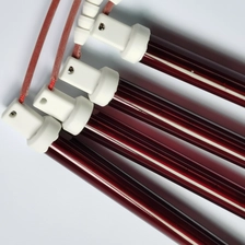 China Hersteller: Rubinrotes Quarz-Wärmerohr, 900 W, 870 mm, 220 V, Ferninfrarot-Heizung, Halogen-Infrarotlampe Hersteller