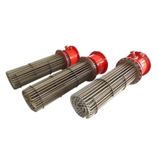 China Stainless Steel Flange Heating Tube Electric Heater Water Tank Oil Drum Heating Tubes Immersion Oil Heater manufacturer