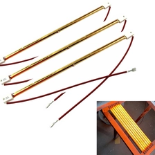 الصين مخصصة SK15 Ceramic كامل الذهب موجة قصيرة 1100W هالوجين مصباح حرارة الأشعة تحت الحمراء لطباعة الشاشة الصانع