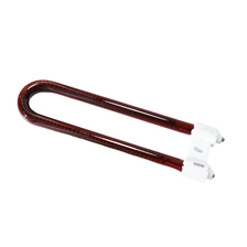China U Shape Carbon Fiber Medium Wave Ruby Ceramic Quartz Infrared Heater Lamp manufacturer