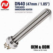中国 DN40 工業用フランジパイプ電熱棒ステンレス鋼太陽熱温水器チューブ管状ヒーター メーカー
