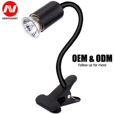China Reptile Heat Lamp 360 Rotatable Clamp Fixture Flexible Gooseneck Halogen Bulb Dimmable for Turtle Lizard Snake manufacturer