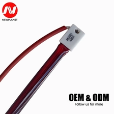 China Ruby Heating Tube Bathroom Heater Infrared Light Wave Heating Tube Carbon Fiber Ruby Quartz Heat Lamp manufacturer