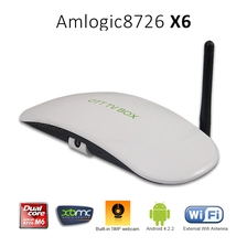 Китай Smart TV Box Dual Core Amlogic 8726-MX встроенная камера x6 x6 производителя