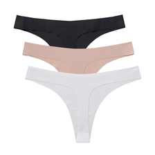 China S-SHAPER Women Seamless Underwear Low Waisted Half Coverage Sexy Comfy Thong manufacturer