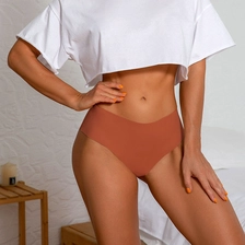 China S-SHAPER Women Seamless Ice Silk Middle Waisted Comfy Sexy Underwear Factory China manufacturer