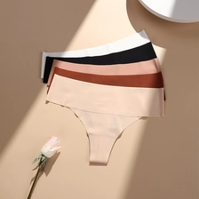 China S-SHAPER Seamless Underwear T-back Factory Low Waist Half Coverage Sexy Bikini Thong manufacturer