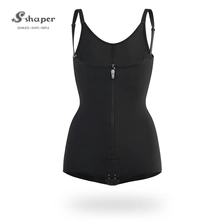 China S-SHAPER Fajas Colombian Post Surgery Shapewear Butt Enhancer Bodysuit Supplier Support Fat Transfer Surgical Shapewear manufacturer