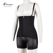 China S-SHAPER Fajas Colombian Post Surgery Shapewear High Compression Bodysuit With zipper Support Fat Transfer Surgical Shapewear manufacturer