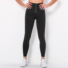 Cina S-SHAPER Delle Donne di Chiusura Anteriore Super Vita Alta Allenamento Palestra Senza Soluzione di Continuità Yoga Leggings Butt Lift Pancia di Controllo Elastico Pantaloni di Yoga produttore