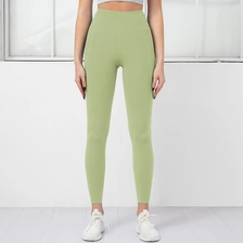 China S-SHAPER Women's Casual High-quality fabrics Seamless Yoga Pants Compression Tights with Multiple Pockets High Waist Nudity Fitness Leggings manufacturer